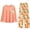 Orange, variant on Liuchenyi Night Suit for Women Under $10 Pajamas Set for Women Printed Fleece Soft Warm Loungewear Long Sleeve Top Night Suit for Women Green Xxxxl