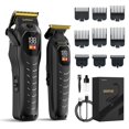 thumbnail image 1 of Cortapelos inalámbricos profesionales para hombres, kit de corte de pelo para barberos y cortadoras de pelo de barba inalámbricas familiares con pantalla LED, máquina de corte de pelo recargable para, 1 of 1