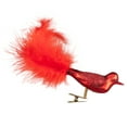 thumbnail image 5 of Northlight Glitter Winged Bird with Tail Clip On Glass Christmas Ornament - 5.5" - Red Orange, 5 of 6
