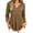 Khaki, variant on YuXingFu Cute Tops for Women V-Neck Pleated Ruffle Hem for Casual Khaki S