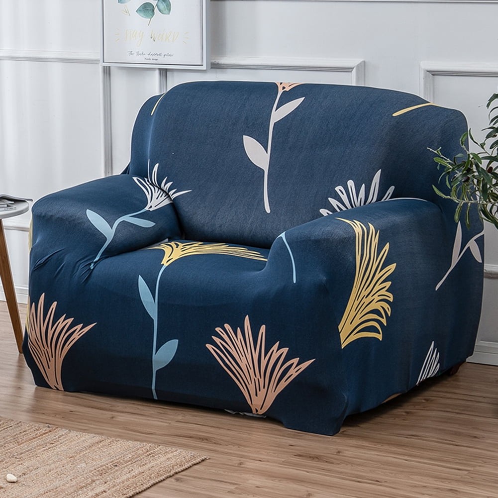 1 2 3 4 Seater Printed Sofa Cover Couch Slipcover, Elastic Stretch Armchair / Loveseat / Couch Sectional Sofa Slipcover Furniture with 1 Pillowcase Protector Dog Pet