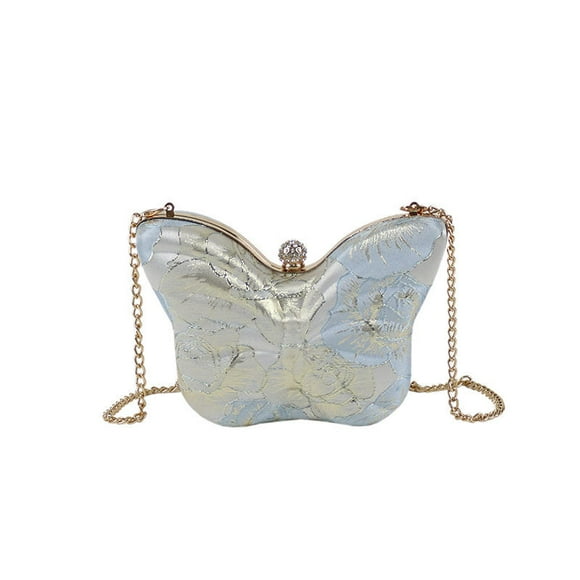 Butterfly Shape Box Crossbody Bag Embroidered Women Party Evening Handbag And Purse Chain Designer Shoulder Bags Small Clutch