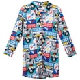 thumbnail image 1 of DC Comics Wonder Woman Comic Panel Print Girls Button-Up Pajama Shirt-Size 8, 1 of 3