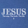 thumbnail image 5 of Wild Bobby Jesus the Way. The Truth. The Life Inspirational/Christian Women Tri-Blend Racerback Tank Top, Vintage Royal, Large, 5 of 5