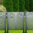 thumbnail image 7 of CarButler 3x3ft Outdoor Air Conditioner Fence Privacy Screen Panels,4 ft Height, Metal Privacy Fence Cover, 7 of 7