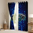 thumbnail image 3 of Feelyou 3D Racing Car Curtains Pack of 2 (42x84 Each) for Kids, Blue Futuristic Square Curtains Blackout, Fashion Automobile Bedroom Curtains, Blackout Curtains Bedroom Decor, 3 of 6