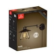 thumbnail image 3 of Carbon Loft  1-light Dark Bronze Plug-In or Hardwire Wall Sconce Bell Shape, 3 of 3