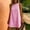 Pink, variant on Wovilon Women's Sleeveless Round Neck Gingham Mini Dress, A-Line Relaxed Fit Casual Summer Tunic, Back Button Detail Cotton Loose Short Shift Dress for Beach Vacation Holiday Daily Wear
