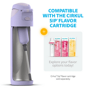 Cirkul 26oz StrawSip Flip Water Bottle, Stainless Steel, Double Wall Insulated, Daydream (Lilac)