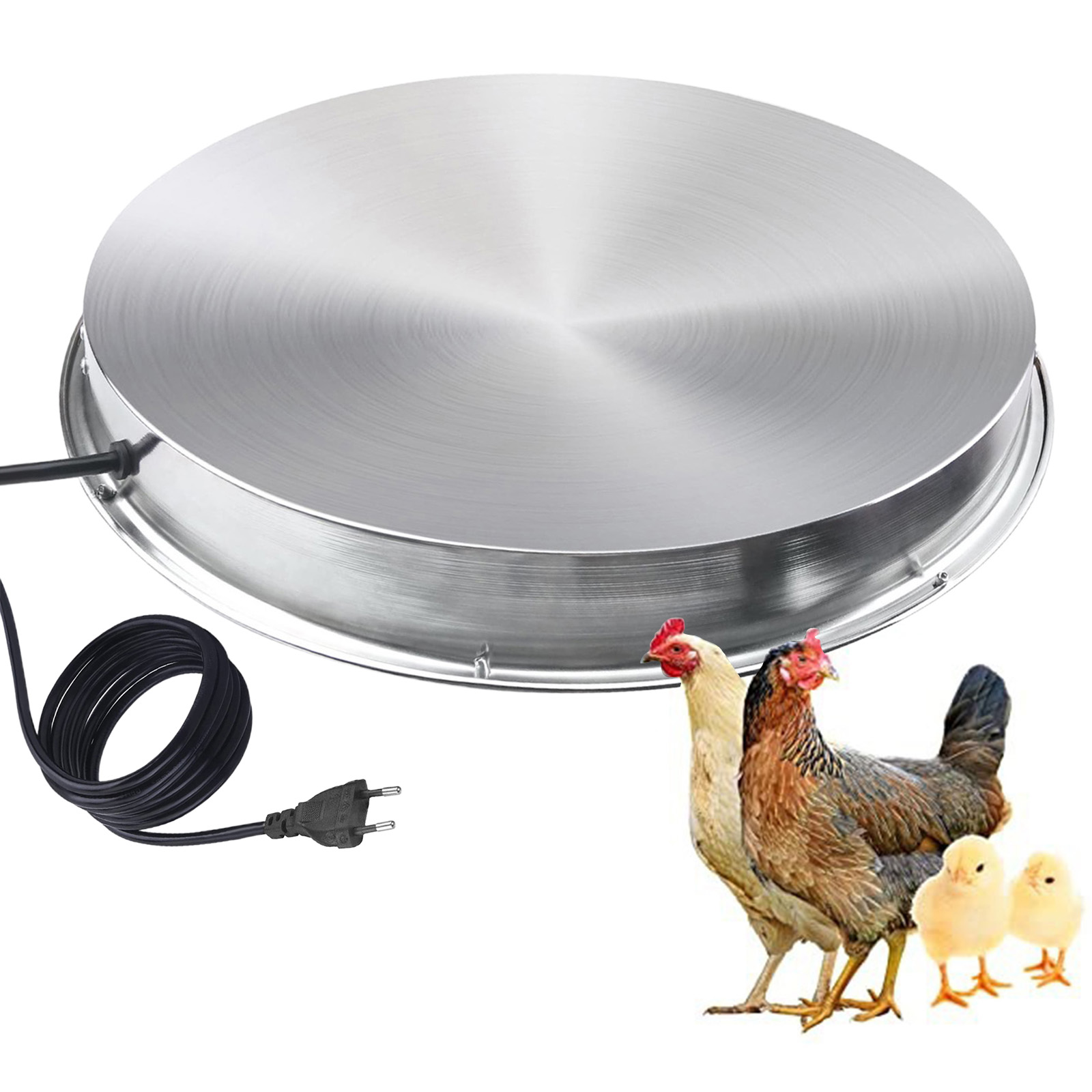 FALYEE Automatic Heated Chicken Waterer Freeze Water Heater Chicken Waterer Heated Base