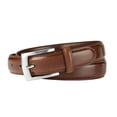 thumbnail image 2 of Sportoli Mens Belt Classic Stitched Genuine Leather Dress Belts - Black & More Colors, 2 of 3