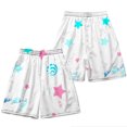 thumbnail image 1 of Genshin Impact-pantalones cortos con estampado de dibujos animados, juego cuadrático periférico Klee Keqing, pantalones de playa holgados de cinco centavos, 1 of 2