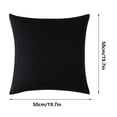 thumbnail image 3 of Outdoor Waterproof Pillow Cover, Modern Solid Color Cushion & Backrest Protector, Weather - Resistant & Easy - Clean Fabric, 19.7" x 19.7", QFL, 3 of 7