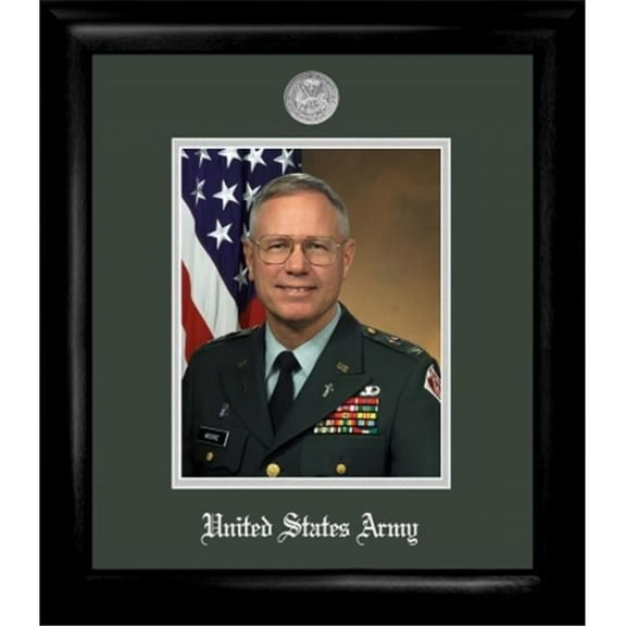 Campus Image ARPS002 Army Portrait Frame Silver Medallion