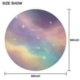 thumbnail image 6 of Colorful Tie Dye Nebula Pattern Round Tablecloth 60"x60",Wrinkle Wipeable Table Cloth for Kitchen Dining Room Picnic Patio Party, 6 of 6