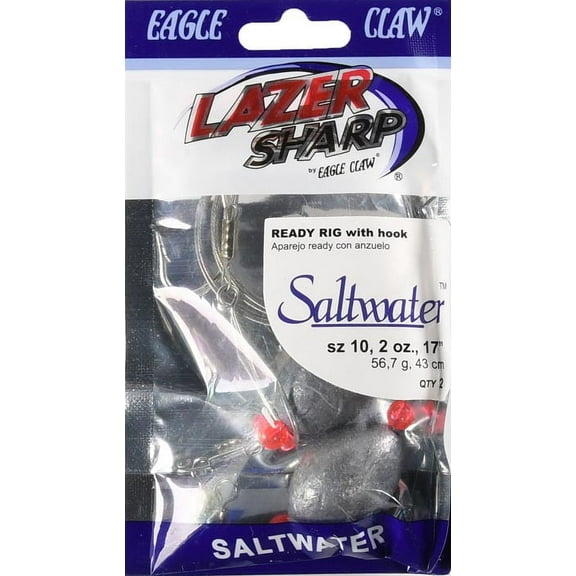 Eagle Claw Ready Rig L1025-2 with 2 oz. Sinker