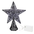 thumbnail image 1 of Decoración para árbol de Navidad CVHOMEDECO Black Star con luces LED, 1 of 7