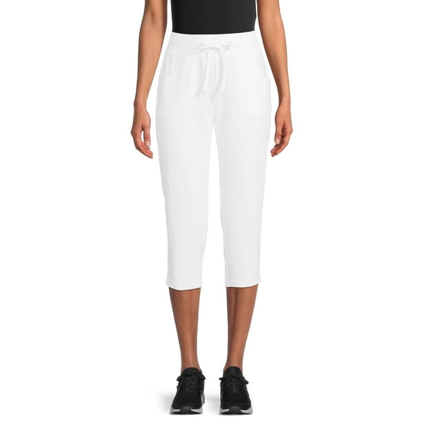 Athletic Works Athleisure Core Knit Capri Pants with Drawstring