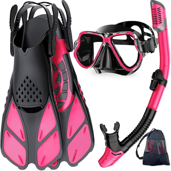 Set de equipo de esnórquel Zenoplige Mask Fins Snorkel para adultos