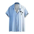thumbnail image 2 of CEHVOM Spring Savings!Beach Shirts for Men Button Down,Beach Shirts for Men Big and Tall Palm Tree Print Turndown Collar Short Sleeve Blouse Tops,Summer Shirts for Men, 2 of 5