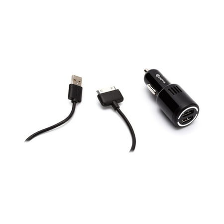 Griffin PowerJolt Dual USB Charger with 30 Pin USB Cable, Charge 2 iPads or other USB devices at once