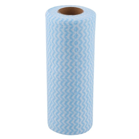 Kitchen Non-woven Fabric Wave Print Disposable Cleaning Cloth Roll Towel