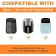 thumbnail image 3 of SIUDANGKA Air Fryer Silicone Liners for 1-2 Qt Air Fryers, 3 Pack Square Non-Stick Reusable Small Airfryer Liner Silicone Pot Basket Bowl Tray Air Fryer Accessories for COSORI, Ninja, CHEFMAN, 3 of 6