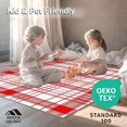 thumbnail image 4 of ODIKA 3'x5' Machine Washable Non-Slip Area Rug, Traditional Tartan Inspired with Distinctive Checked Motif High Traffic Rug with Pad, Red, 509436, 4 of 8