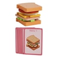 thumbnail image 2 of Juguete de madera para apilar alimentos, juego de simulación, aprendizaje preescolar para niños Sándwich, 2 of 9