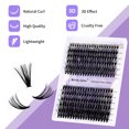 thumbnail image 5 of Wendy Lashes Cluster Lashes 16rows Large Tray 10D+20D/30+40D Mix DIY Clusters Soft Lashes Extension Mixed Tray Faux Mink Lash, 5 of 5