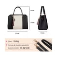 thumbnail image 2 of Bolsa Mujer Dama Moda Cartera Crossbody Blanco con Negro Lab.G  Bolsa tote, 2 of 4