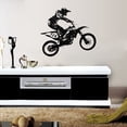 thumbnail image 4 of Black PVC Wall Sticker Motor Racing Art Decal Home Room Decor Removable, Lively Pattern and Durable, 4 of 7