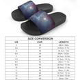 thumbnail image 2 of GZHJMY Stylish Slides for Women Men, Universe Filled with Stars Nebula and Galaxy Soft Flexible Slip-on Sandals Slippers, 2 of 7