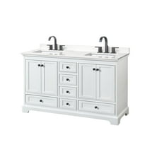 Wyndham Collection Wcs202060d-Qtz-Us3mxx Deborah 60" Free Standing Double Basin Vanity Set