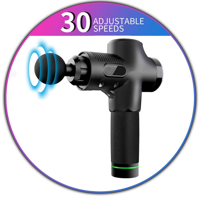 SMAXELITE™ 30 Speed Deep Tissue Massage Gun - 6 Heads - Handheld