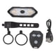 thumbnail image 4 of Intermitentes y luces traseras para bicicleta, recargables por USB, resistentes al agua, con mando a distancia inalámbrico, para bicicletas de montaña y de carretera, 4 of 12