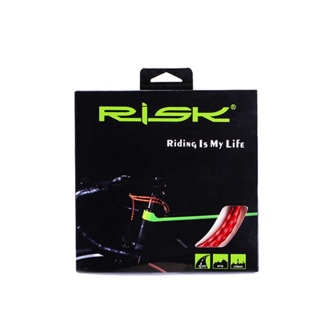 Naiovety RISK Bicycles Cable Pipe Aleación de aluminio Bike Cord Cover Tube Extraíble Exterior Ciclismo Ciclismo Wire Line Protector Ciclismo Rojo Bicicleta de carretera Naiovety OD025966-02