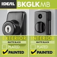 thumbnail image 2 of Cerrojo con llave de seguridad ideal para puertas contra tormentas y mosquiteras, negro mate (juego de 2 piezas), 2 of 3