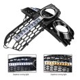 thumbnail image 4 of Parrilla delantera para Audi A4B8 09-11 Kit de cubierta de rejilla de luz antiniebla izquierda derecha de señal de giro Tmvgtek Accesorios para autos y motos, 4 of 9