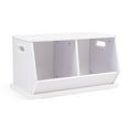 thumbnail image 6 of Humble Crew Wood Toy Storage Organizer Cubby and Kids Bookcase, White, 6 of 7