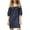 Blue, variant on Dresses for Women, Women's Square Collar Cotton Linen Dress Five Point Sleeve Puffed Sleeve Casual Dress Beach Dress for Women