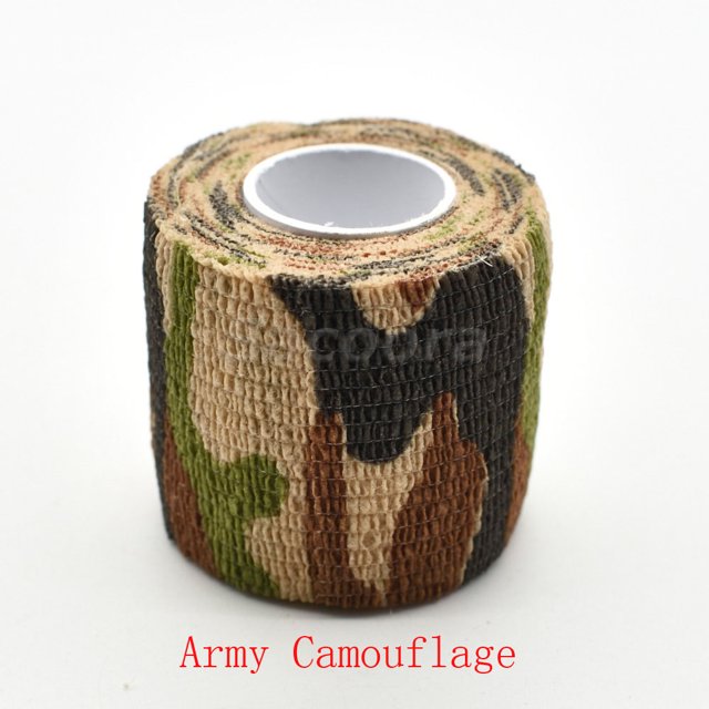 1 Rouleau U Pick 4.5m*5cm Ruban Étanche Extérieur Camouflage Randonnée Camping Chasse Camouflage Furtif Armée Camouflage 5cm