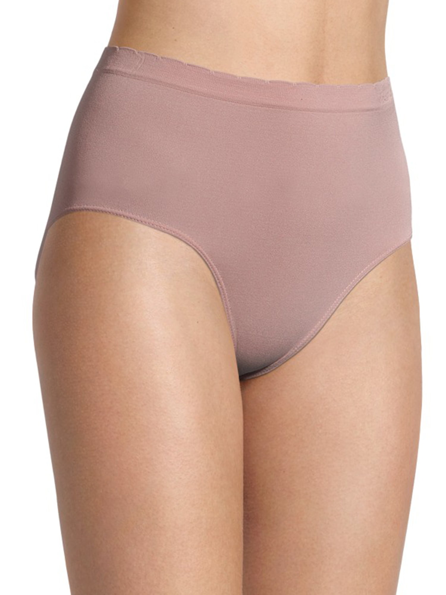 GLORIA VANDERBILT Women's Plus Size 5-Pack Tag Free Micro Brief Underwear  Set 