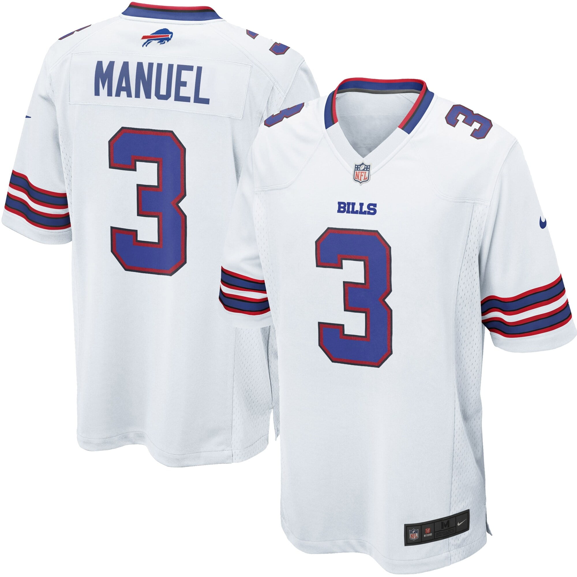 EJ Manuel Buffalo Bills Nike Game Jersey - White - Walmart.com