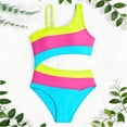 thumbnail image 4 of Cethrio Girls' One Piece Swimsuits, Quick-drying Summer Beach Vacation Girls'Swimwear Blue Size 10-12, 4 of 4