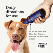 Petlab Co. - Clear Ears Therapy Dog Ear Cleaner - Alcohol-Free Dog Ear Wash
