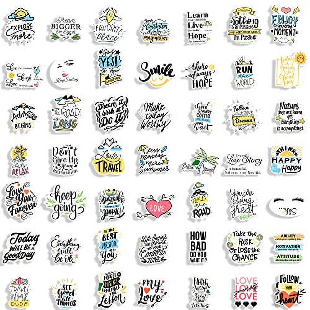 200 Pieces Positivity Stickers Inspirational Stickers for Adults  Motivational Laptop Stickers Inspirational Words Stickers Vinyl Waterproof  Stickers