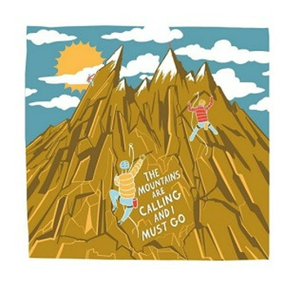 Primitives by Kathy The Mountains Are Calling Dish Towel