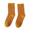 thumbnail image 5 of 1 Pair Women Sweat-absorbent Socks Spring Autumn Thin Cool Socks Contrasting Color Bright Mid-Tube Socks, 5 of 8