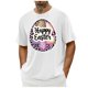 thumbnail image 1 of Camisa Casual de Cuello de la Tripulación de la Impresión de Pascua de Manga Corta de Verano Top Ligero de Poliéster para los Hombres, Camiseta de Manga Corta para el Uso Diario de Primavera Verano, 1 of 8
